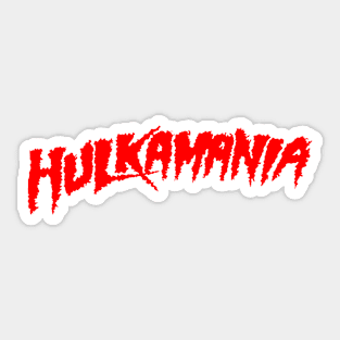 Hulkamania Red Sticker